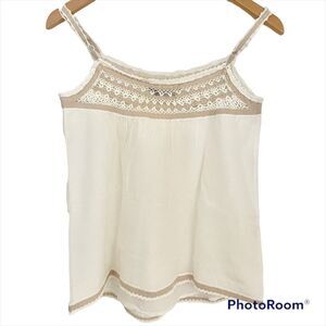 BCBG MaxAzria Boho Crochet Tank Top